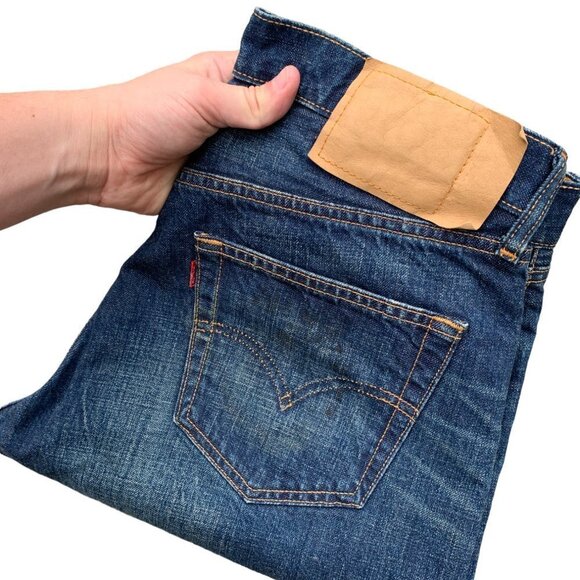 VINTAGE 2002 Levi's Blank Tab Jeans Size 32 Blue - Picture 10 of 10